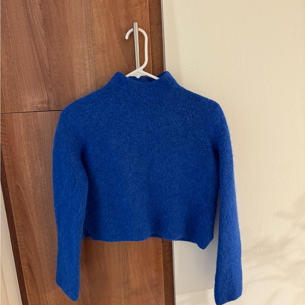 & other stories blue wool sweater